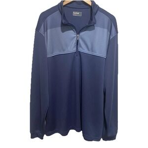 Bolle Men's Lightweight Blue Pullover Sweater Size XL Preowned